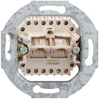 Rutenbeck UAE 8/8(8/8)Up 0 Netzwerkdose Unterputz Einsatz CAT 3 Weiß