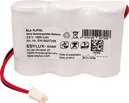ESYLUX SLAFLP/G #EN10027208 Akkupack x 3.60 V 1800 mAh
