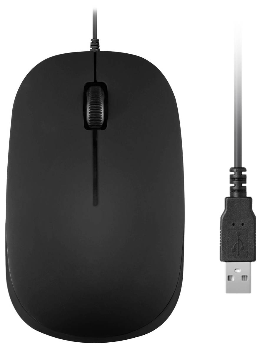 Perixx PERIMICE-201 U B Maus Kabelgebunden Optisch Schwarz 3 Tasten 800 dpi