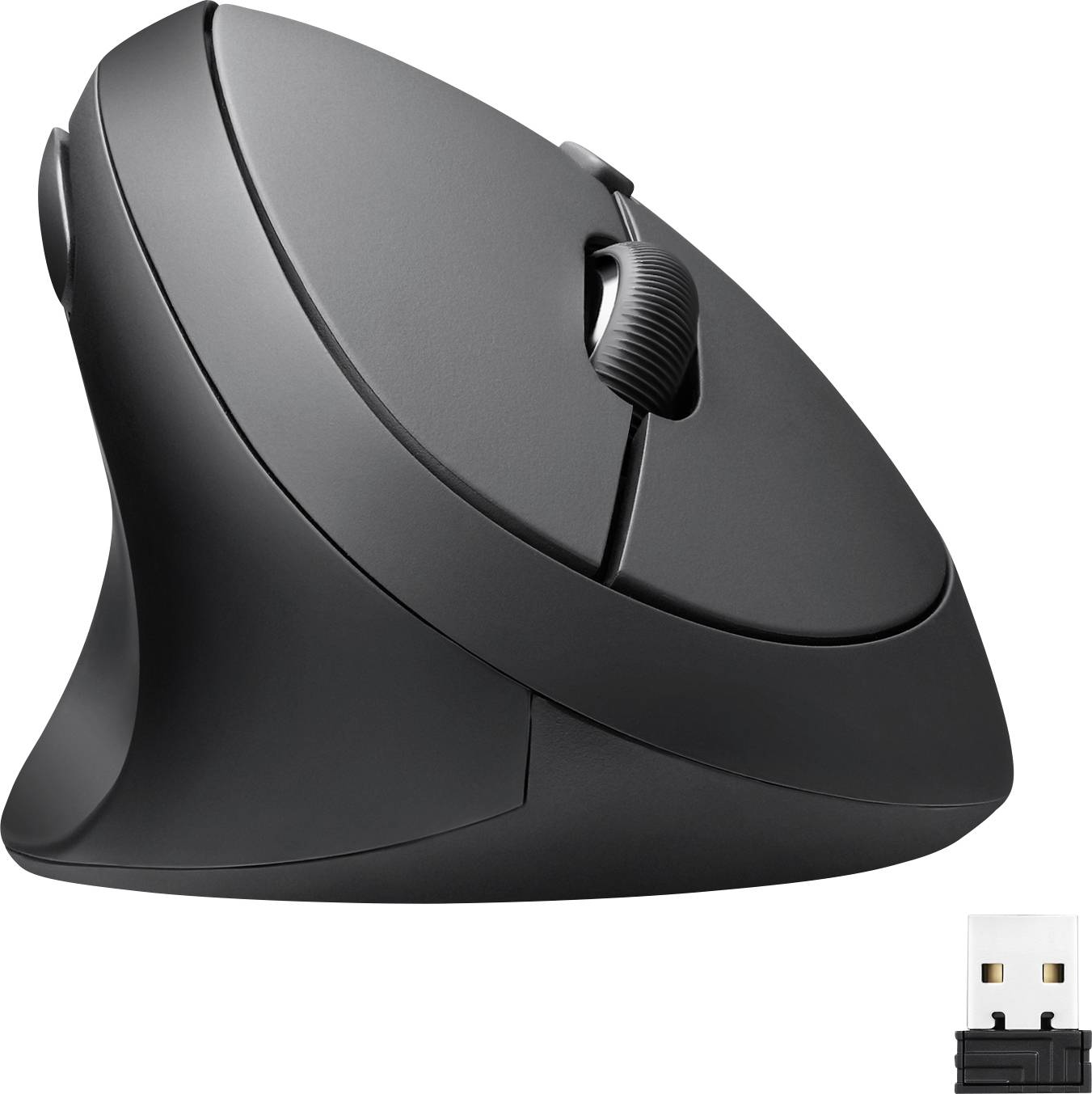 Perixx PERIMICE-719L Ergonomische Maus Funk Schwarz 800 dpi, 1200 dpi, 1600 dpi