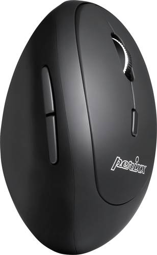 Perixx PERIMICE-819 Ergonomische Maus Bluetooth®, Funk Optisch Schwarz Wiederaufladbar