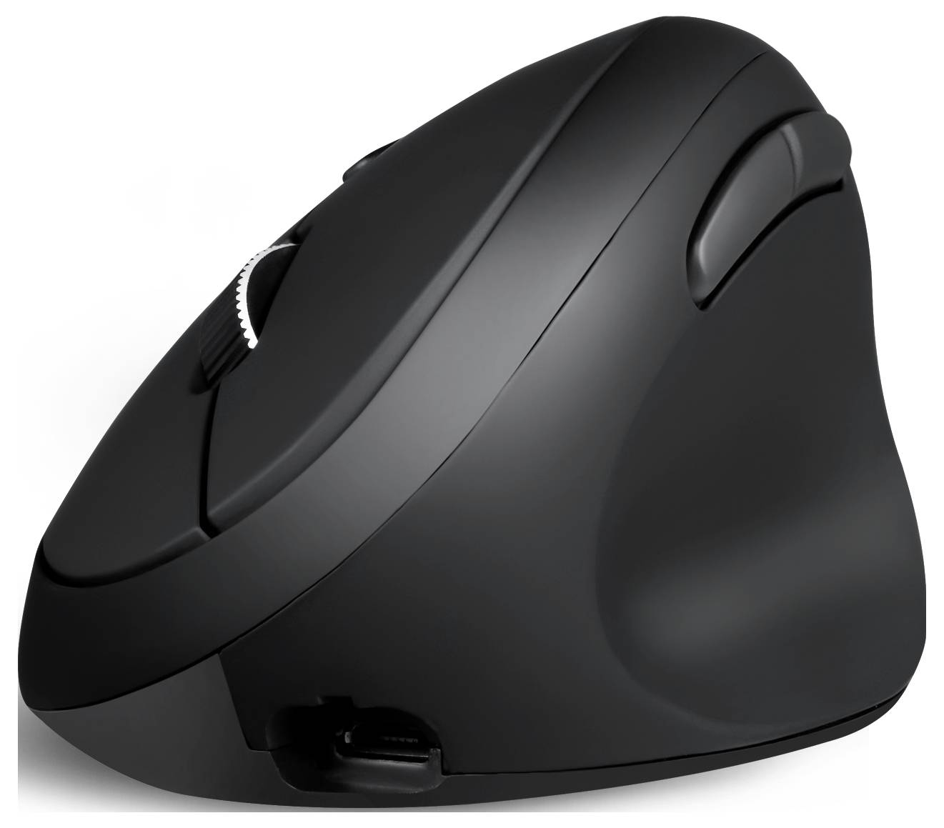Perixx PERIMICE-819 Ergonomische Maus Bluetooth®, Funk Optisch Schwarz Wiederaufladbar
