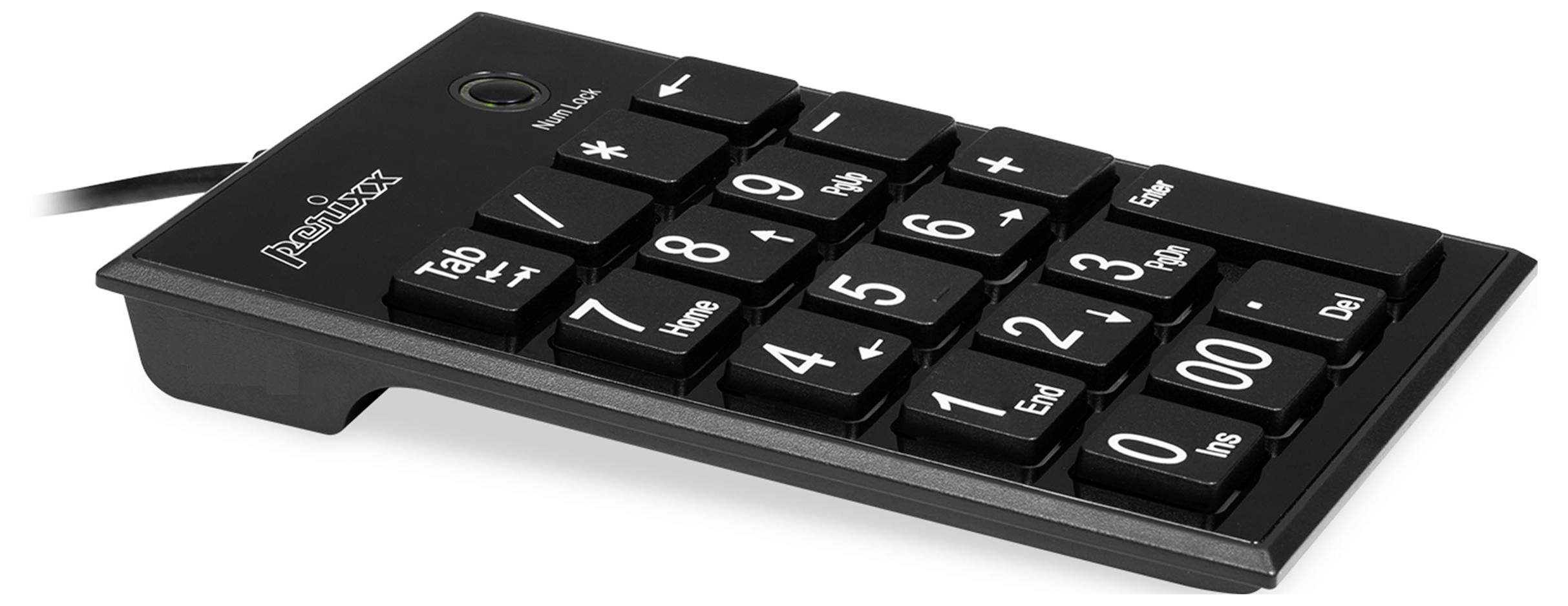 Perixx PERIPAD-202 U B Kabelgebunden Nummernblock Schwarz