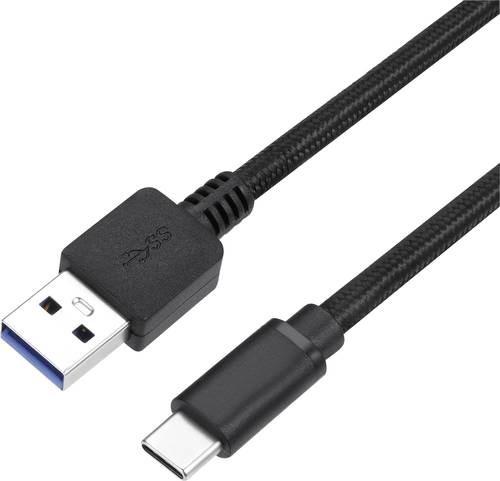 Perixx USB-Kabel USB 3.0 USB-A Stecker, USB-C® Stecker 1.00 m Schwarz 11797