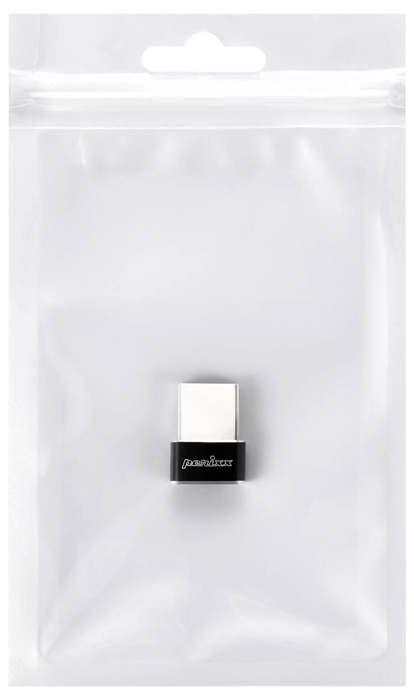 Perixx USB 2.0 Adapter [1x USB 2.0 Stecker A - 1x USB 2.0 Buchse C] PERIPRO-408