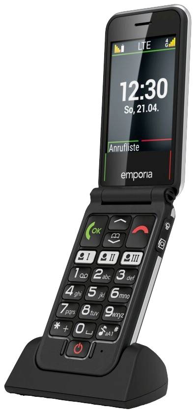 Emporia JOY_LTE 64 MB Schwarz 7.1 cm (2.8 Zoll) Handy