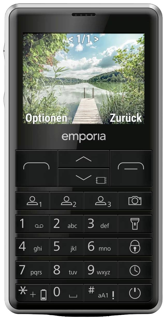 Emporia PRIME-LTE Handy 64 MB 5.9 cm (2.31 Zoll) Schwarz