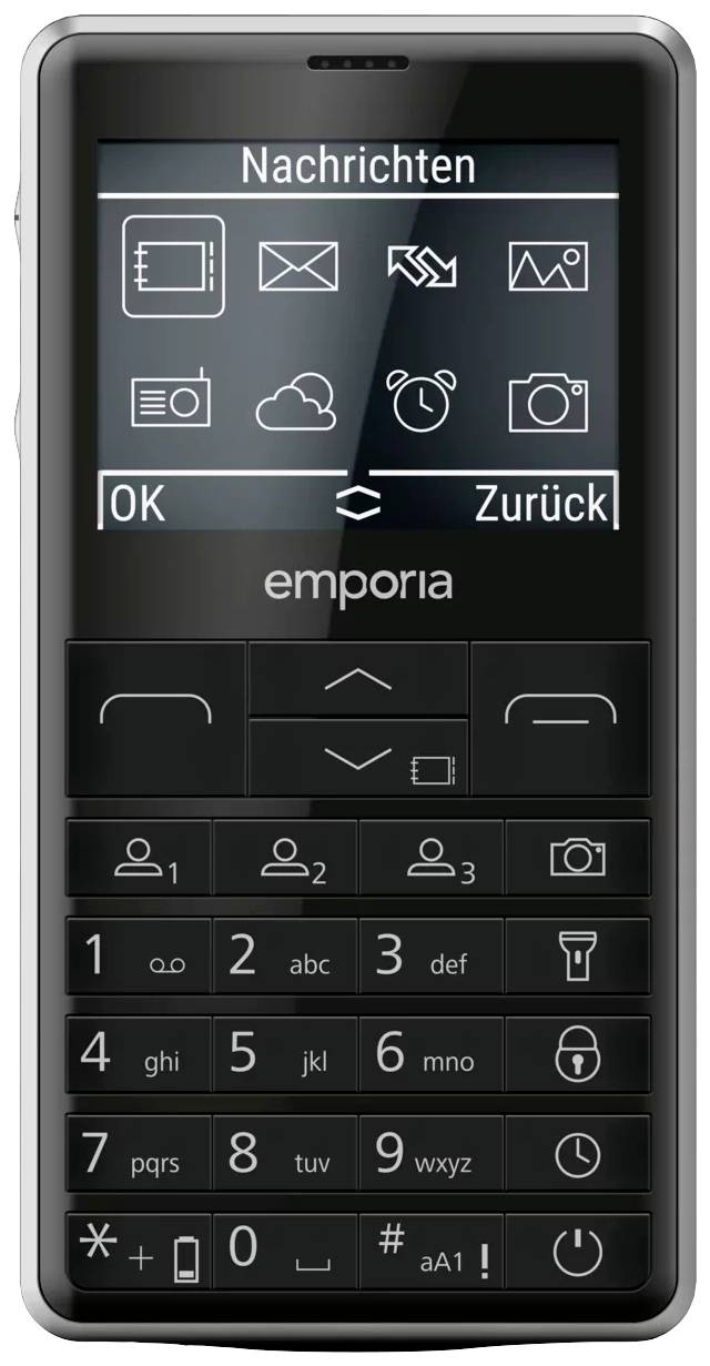 Emporia PRIME-LTE Handy 64 MB 5.9 cm (2.31 Zoll) Schwarz