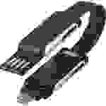 Renkforce USB Adapterkabel [1x USB 2.0 Stecker A, USB-C® Stecker - 1x Apple Lightning-Stecker, USB-C® Stecker, Micro-USB-Stecker]