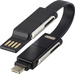 Renkforce USB Adapterkabel [1x USB 2.0 Stecker A, USB-C® Stecker - 1x Apple Lightning-Stecker, USB-