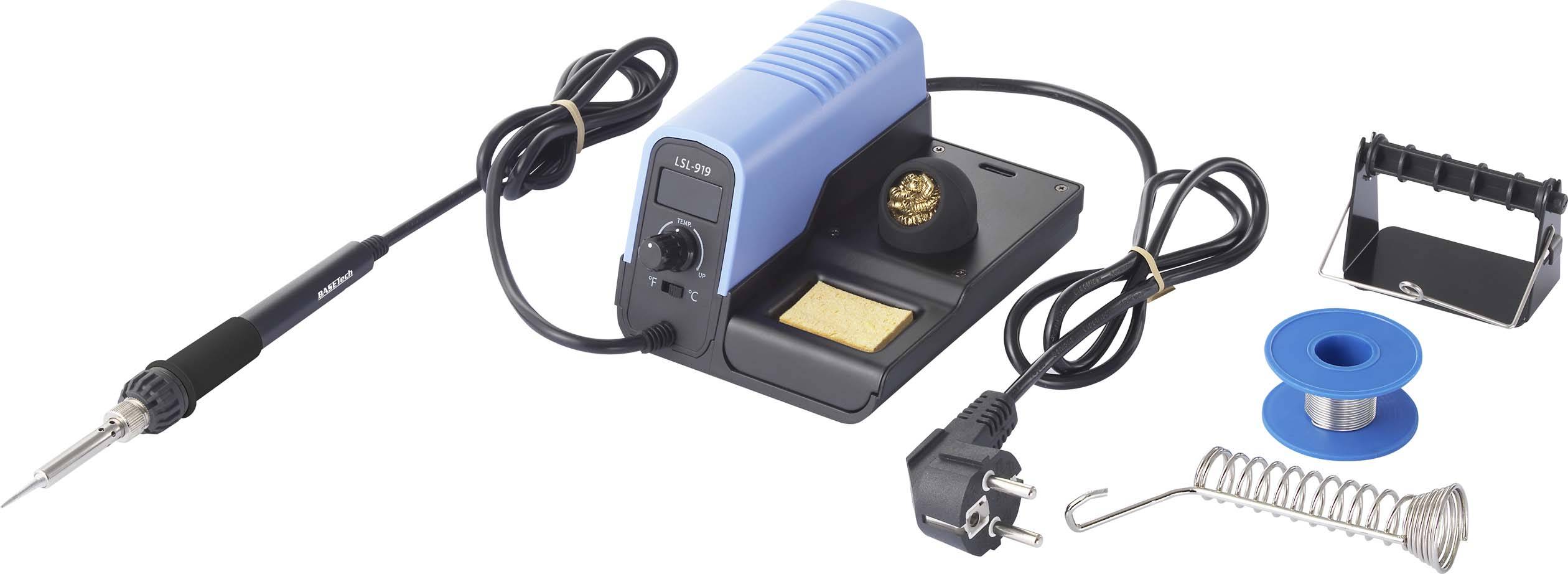 Basetech LSL-919 Lötstation digital 30W 160 - 480°C inkl. Lötzinn