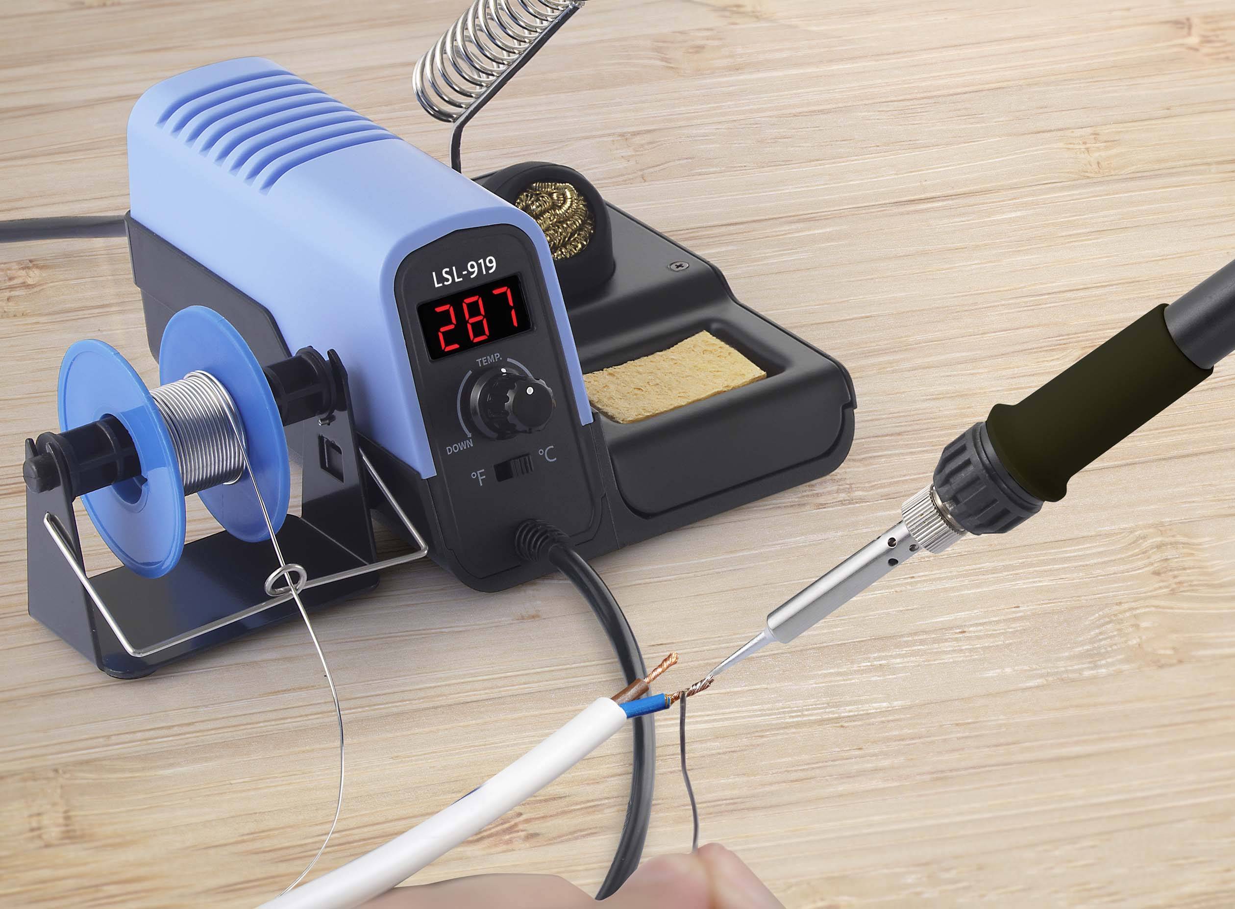 Basetech LSL-919 Lötstation digital 30W 160 - 480°C inkl. Lötzinn