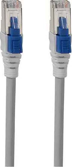 Rutenbeck 21600010 RJ45 Netzwerkkabel, Patchkabel CAT 6a S/FTP 1.00 m Grau Geschirmt 1 St.