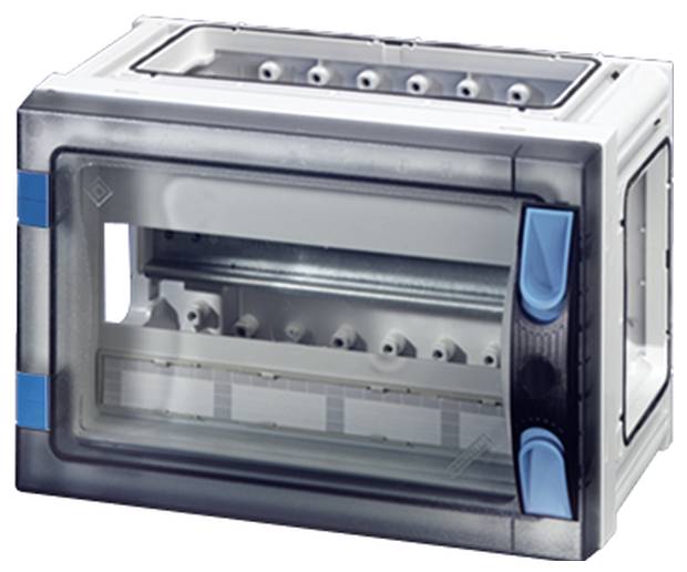 Hensel 68000015 FP 1101 Kleinverteiler Aufputz Anzahl Teilungen = 12 Anzahl Reihen = 1 Inhalt 1St.