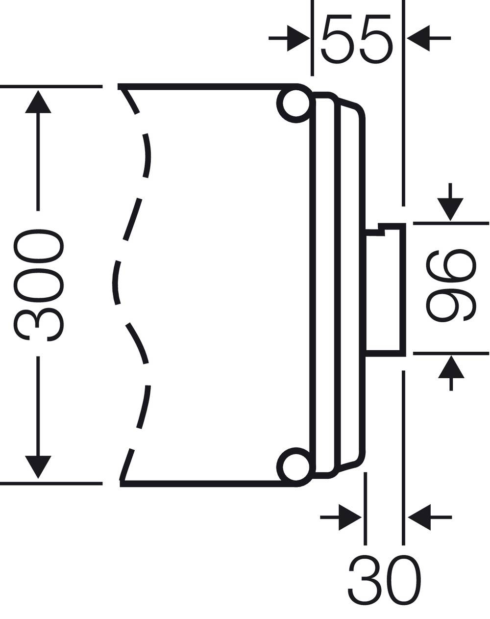 Hensel Mi BF 44 Lüftergitter Kunststoff (B x H) 300mm x 50mm 1St.