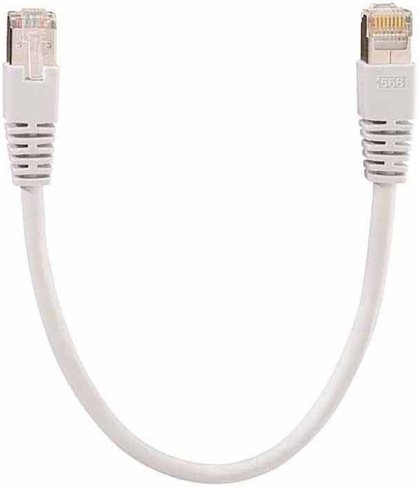 Rutenbeck 23510201 RJ45 Patchkabel CAT 5e S/FTP 0.35 m Grau Geschirmt 1 St.