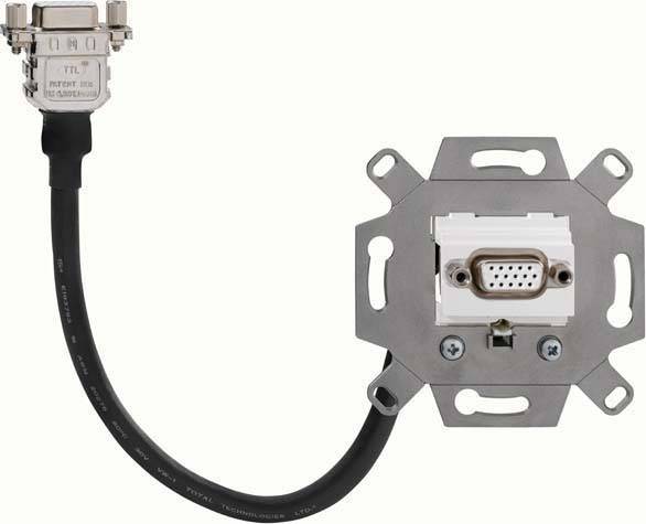 Rutenbeck VGA-Anschlussdose KM-VGA KP Up 0g Inhalt: 1St.