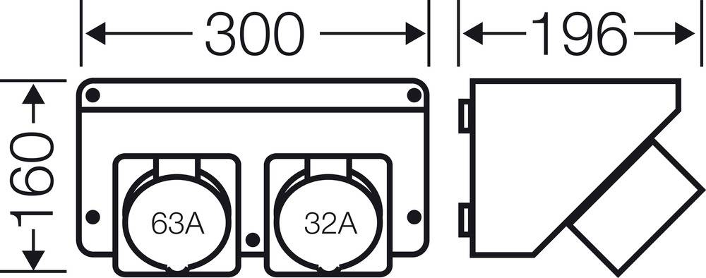 Hensel CEE Stromverteiler Mi CB 14 20001086 400V