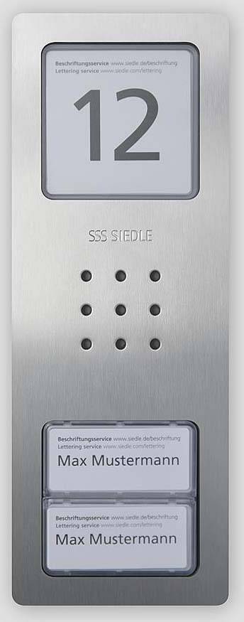 Siedle 210008749-00 Gegensprechanlage Silber