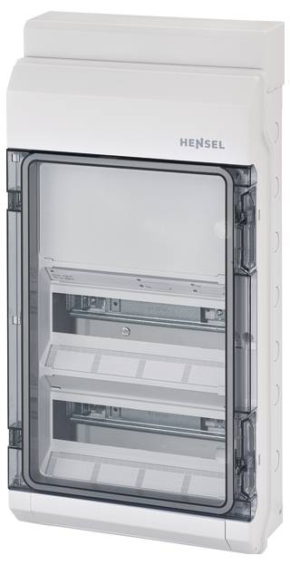 Hensel 6100432 KV 9330 Kleinverteiler Aufputz Anzahl Teilungen = 24 Anzahl Reihen = 2 Inhalt 1St.