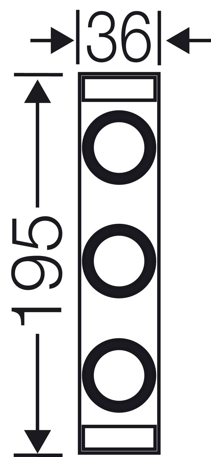 Hensel 2000681 Sicherungshalter Sicherungsgröße = D02 3polig 63 A 400 V