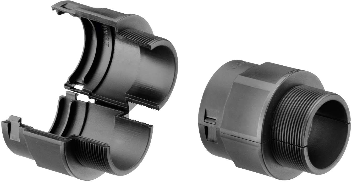 Fränkische Rohrwerke 49110202 COFIX F. M25sw NW20 Verschraubung Schwarz M25 x 1.5 50St.