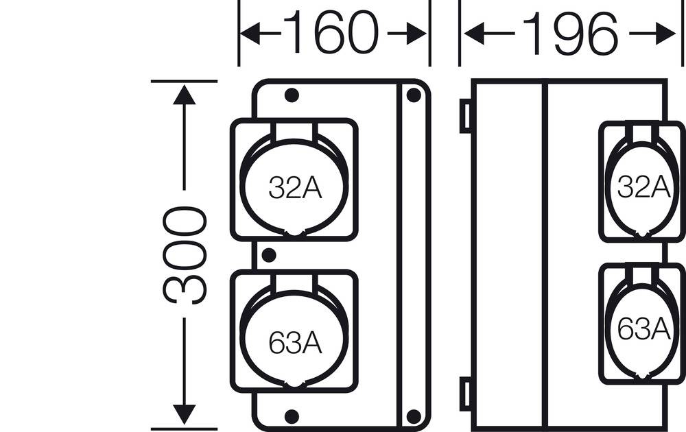 Hensel CEE Stromverteiler Mi CB 15 20001087 400V