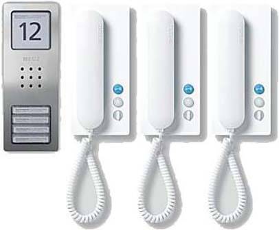 Siedle SET CA 812-3 E/W Türsprechanlage Kabelgebunden Infofeld Silber, Weiß