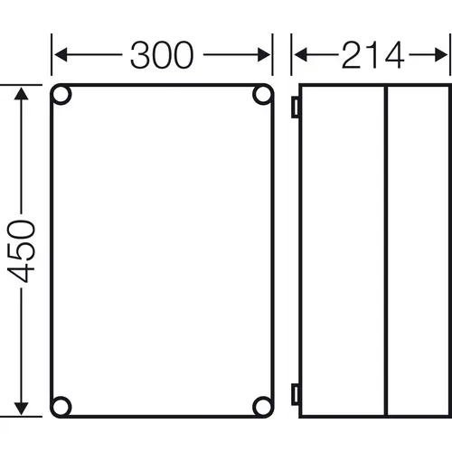 Hensel Mi 0310 2000004 Gehäuse 300 x 450 x 214 Kunststoff 1St. Hensel Mi 0310 2000004 Gehäuse 300 x 450 x 214 Kunststoff 1St.
