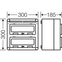 Hensel 2000603 Mi 1222 Kleinverteiler Aufputz Anzahl Teilungen = 24 Anzahl Reihen = 2 Inhalt 1St. Hensel 2000603 Mi 1222 Kleinverteiler Aufputz Anzahl Teilungen = 24 Anzahl Reihen = 2 Inhalt 1St.