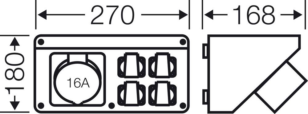 Hensel CEE Stromverteiler FP CB 216 68000141 230V