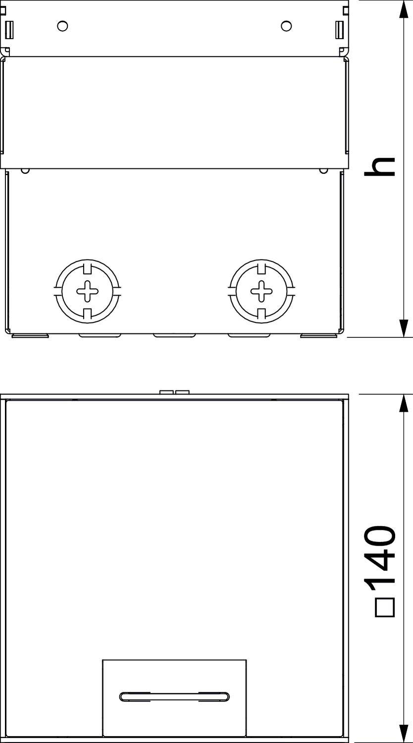 OBO Bettermann UDHOME2 GVV Bodensteckdose
