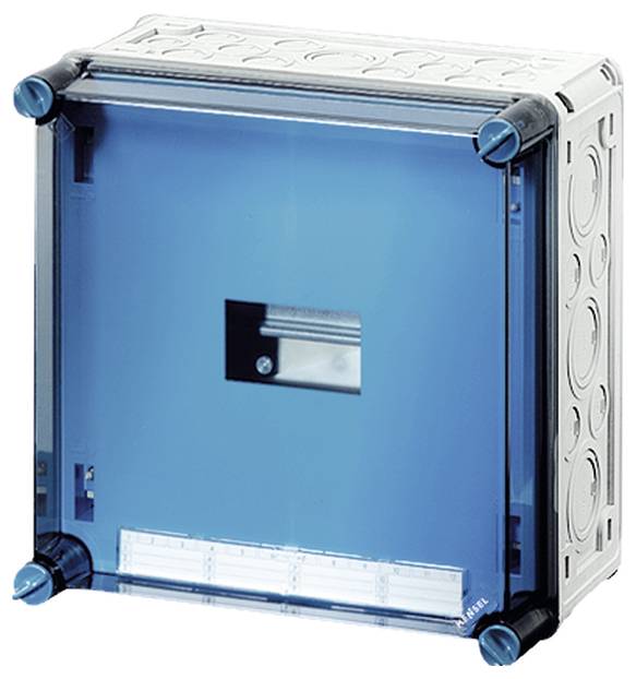 Hensel 2000026 Mi 1281 Kleinverteiler Aufputz Anzahl Teilungen = 6 Anzahl Reihen = 1 Inhalt 1St.