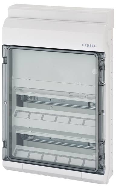 Hensel 6100433 KV 9350 Kleinverteiler Aufputz Anzahl Teilungen = 36 Anzahl Reihen = 2 Inhalt 1St.