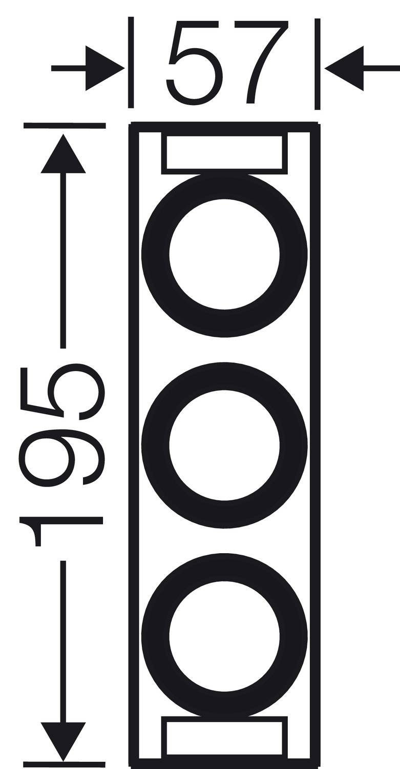 Hensel 2000683 Sicherungshalter Sicherungsgröße = DIII 3polig 63A 690V