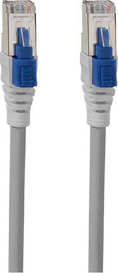 Rutenbeck 21600000 RJ45 Netzwerkkabel, Patchkabel CAT 6a S/FTP 10.00 m Grau Geschirmt 1 St.