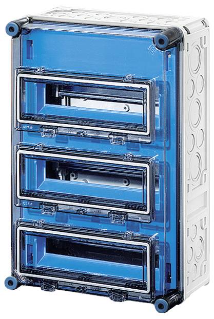 Hensel 2000605 Mi 1333 Kleinverteiler Aufputz Anzahl Teilungen = 36 Anzahl Reihen = 3 Inhalt 1St.