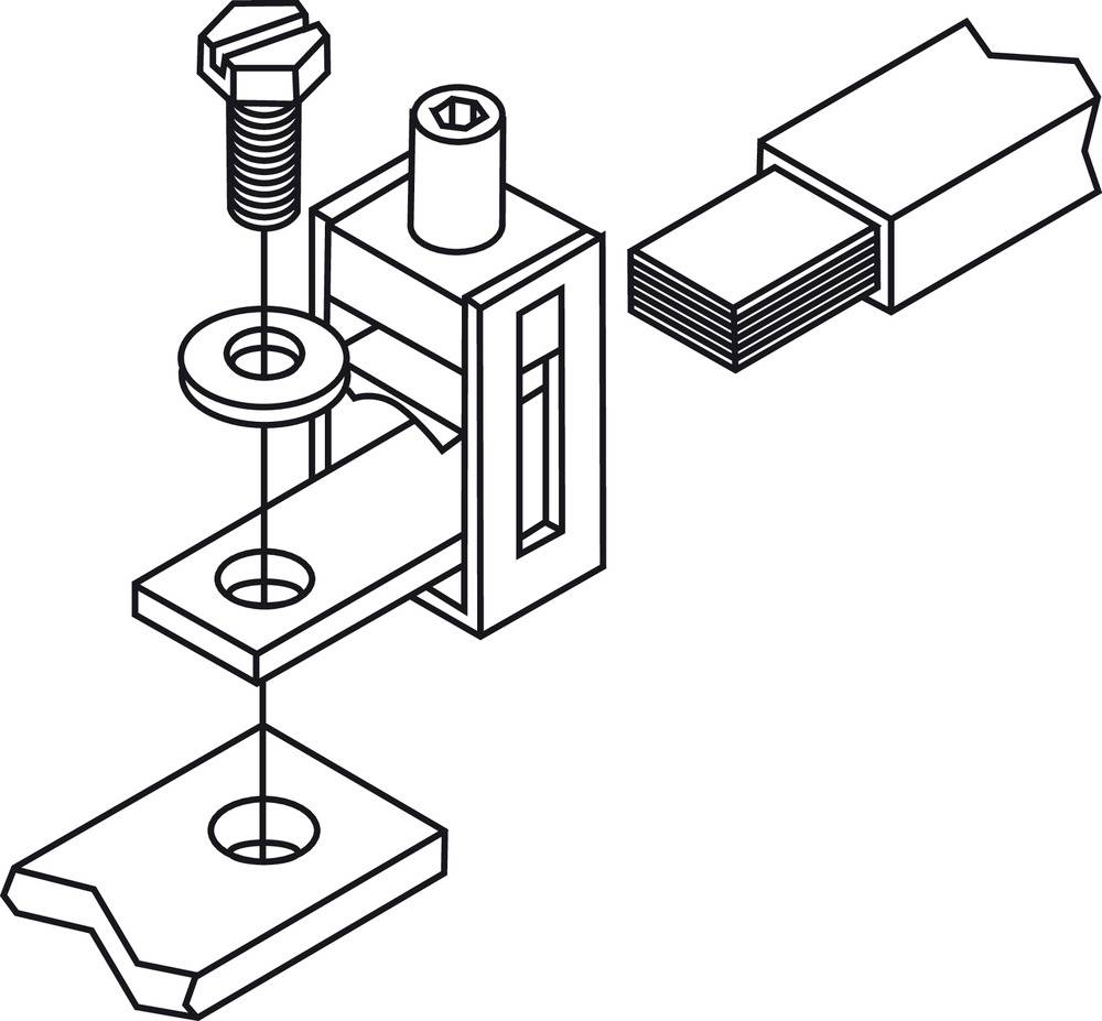 Hensel 6600165 Anschlussklemme 1polig 630A