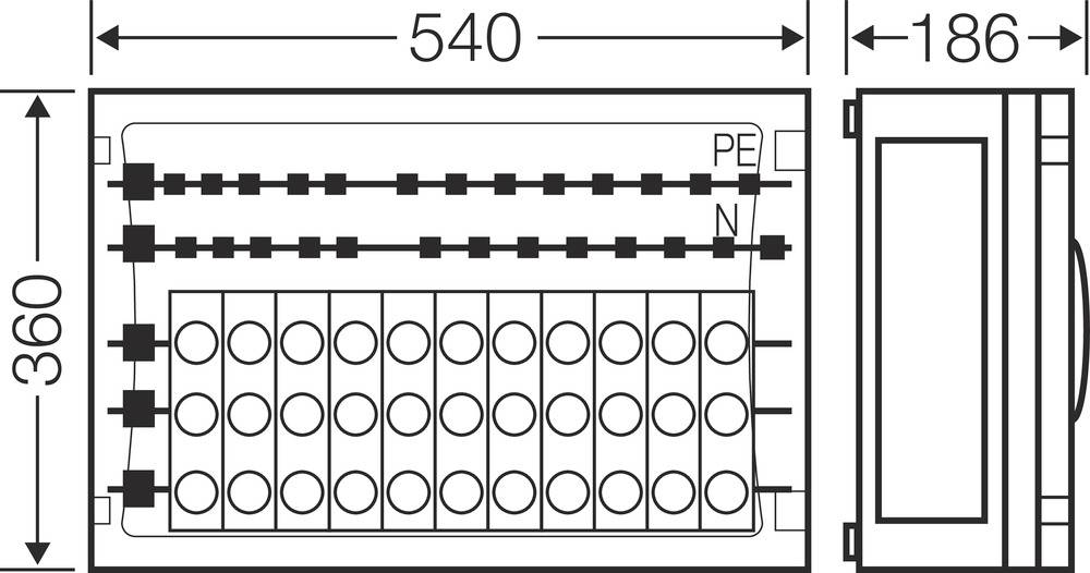 Hensel 68000117 Sicherungshalter 250A
