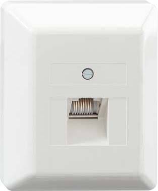 Rutenbeck Netzwerkdose Aufputz CAT 6 1 Port Weiß