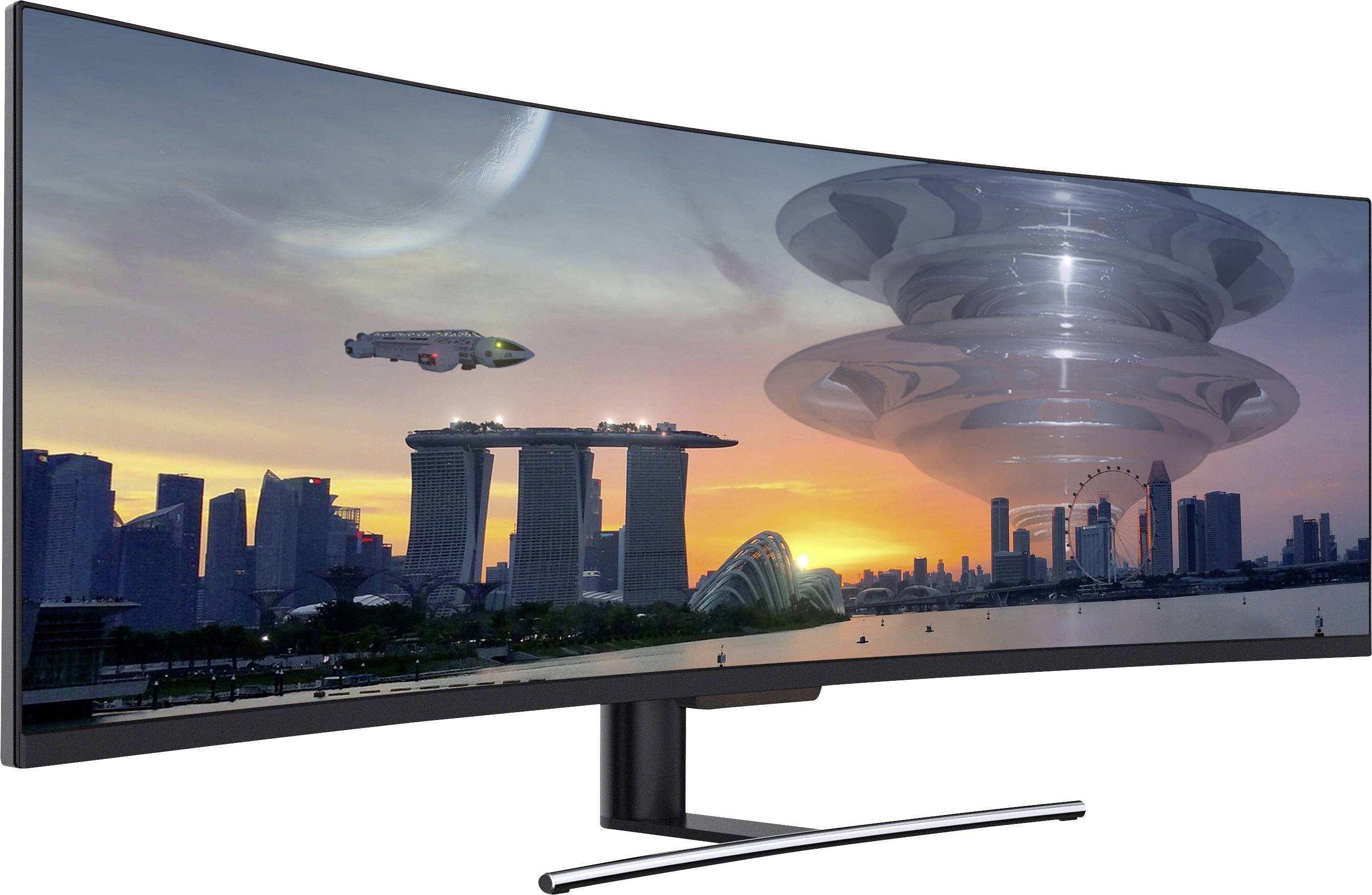 LC Power LC-M49-DFHD-144-C Gaming Monitor 124.5cm (49 Zoll) EEK G (A - G) 3840 x 1080 Pixel UWFHD 4 ms HDMI®, DisplayPort