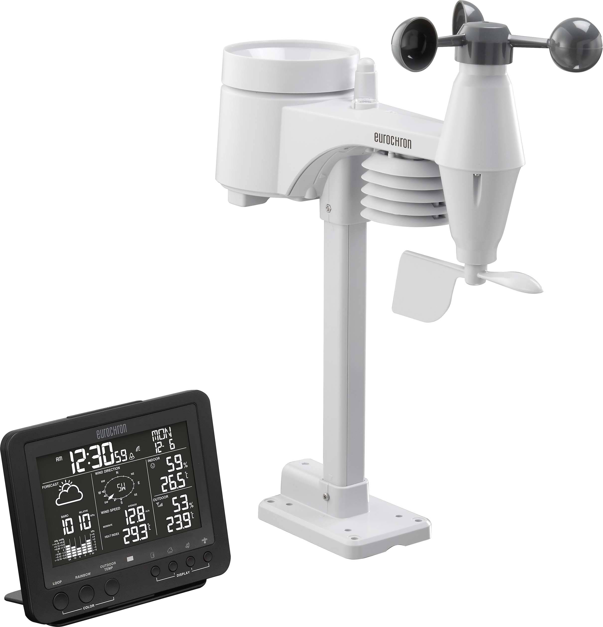 Eurochron RC Pro EC-4596440 Funk-Wetterstation Vorhersage für 12 bis 24 Stunden