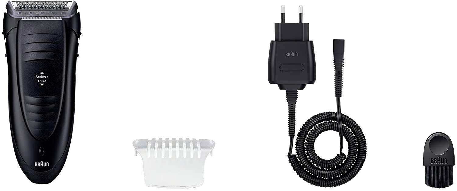 Braun 1-170s-1 037415 Folienrasierer Schwarz