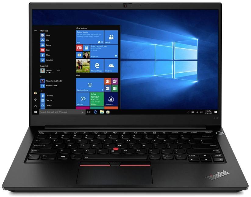 Lenovo Notebook ThinkPad E14 G2 35.6 cm (14 Zoll) Full-HD+ AMD Ryzen 5 4500U 16 GB RAM 512 GB SSD Deutsch, QWERTZ Schwarz 20T6000RGE