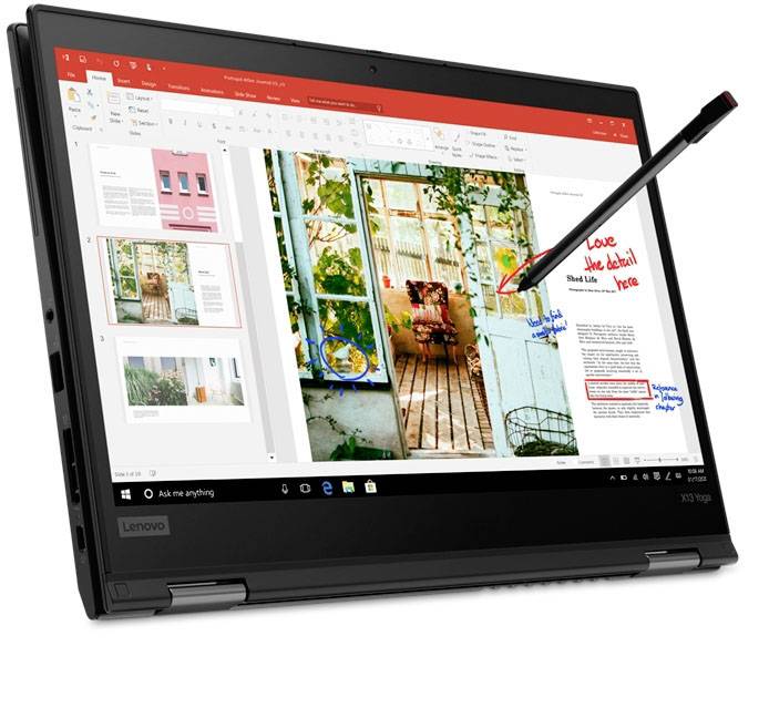 Lenovo 2-in-1 Notebook / Tablet ThinkPad X13 Yoga G1 33.8 cm (13.3 Zoll) Full HD Intel® Core™ i5 i5-10210U 8 GB RAM 256 GB SSD Deutsch, QWERTZ