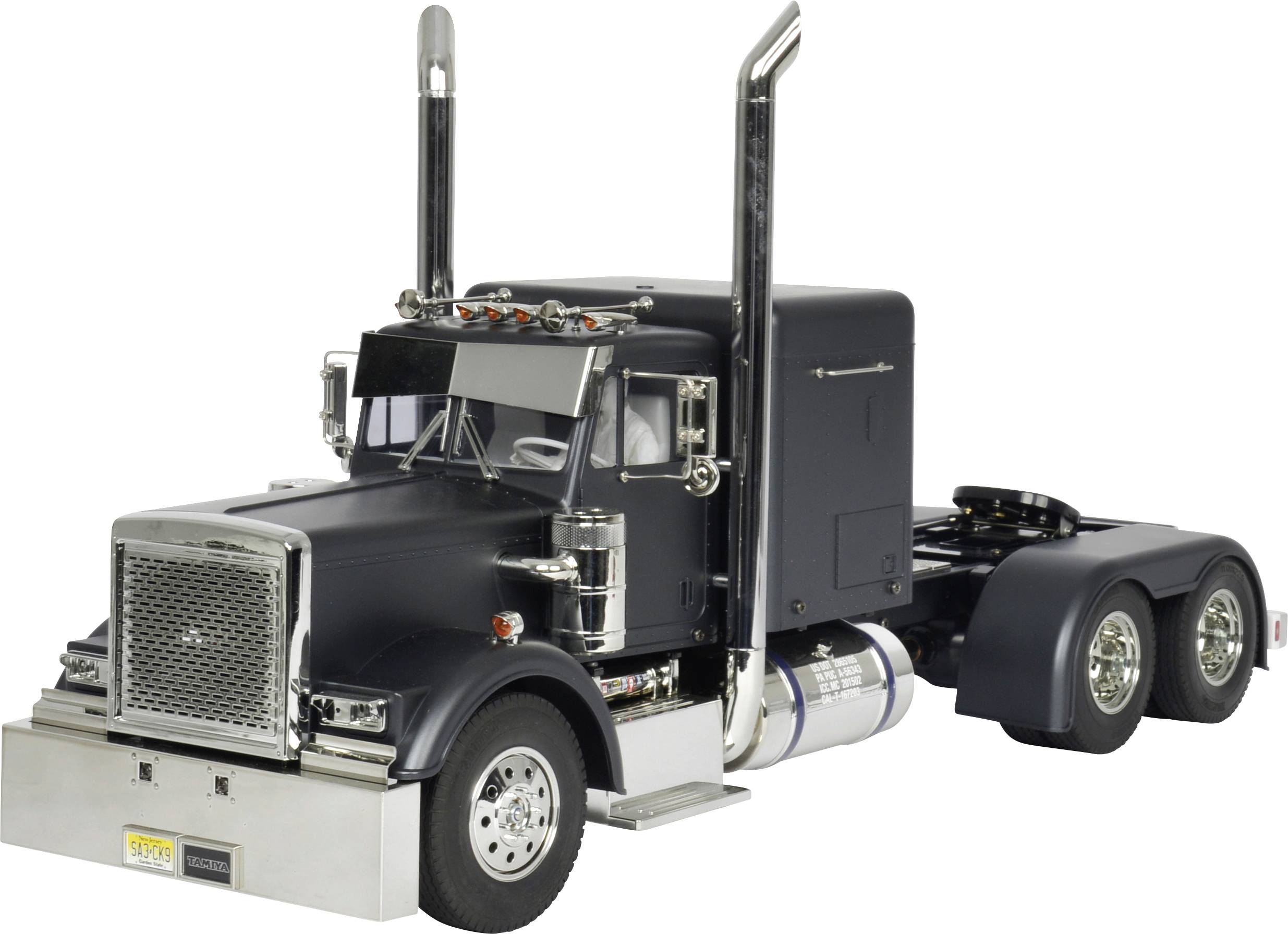Tamiya 331056356 US Grand Hauler Matte Black Edition 1:14 RC Modell-LKW Bausatz Exklusiv Set