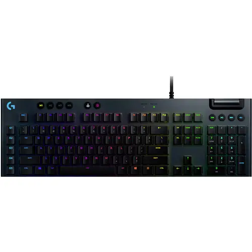Logitech Gaming G815 LIGHTSPEED Kabelgebunden Gaming-Tastatur US-Englisch, QWERTY Schwarz Logitech Gaming G815 LIGHTSPEED Kabelgebunden Gaming-Tastatur US-Englisch, QWERTY Schwarz