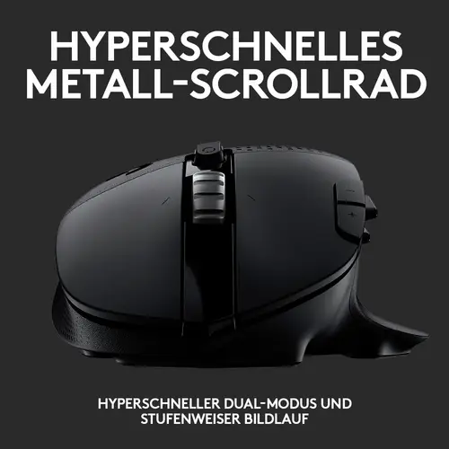 Logitech Gaming G604 Lightspeed Kabellose Gaming-Maus Bluetooth® Optisch Schwarz 15 Tasten 16000 dp Logitech Gaming G604 Lightspeed Kabellose Gaming-Maus Bluetooth® Optisch Schwarz 15 Tasten 16000 dp