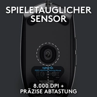 Logitech Gaming G203 LIGHTSYNC Gaming-Maus USB Optisch Schwarz 6 Tasten 8000 dpi Logitech Gaming G203 LIGHTSYNC Gaming-Maus USB Optisch Schwarz 6 Tasten 8000 dpi