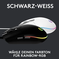 Logitech Gaming G203 LIGHTSYNC Gaming-Maus USB Optisch Schwarz 6 Tasten 8000 dpi Logitech Gaming G203 LIGHTSYNC Gaming-Maus USB Optisch Schwarz 6 Tasten 8000 dpi
